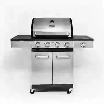 Scorpion 4 Burner Gas BBQ with Side Burner Stainless Steel